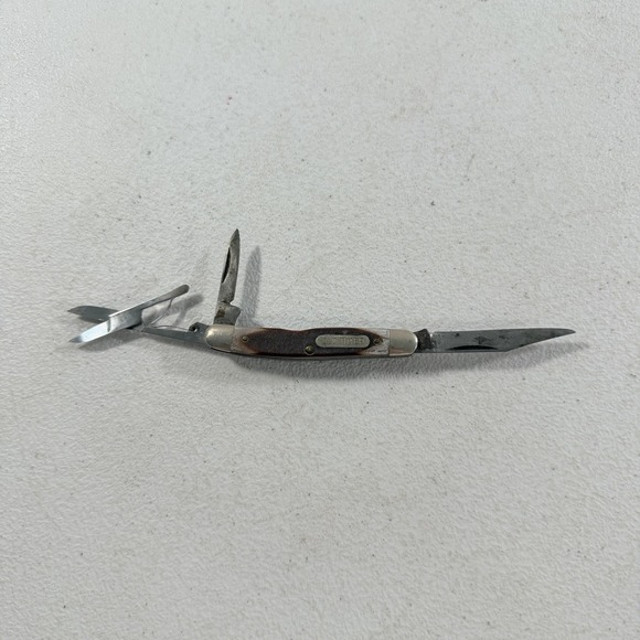 Other - VTG Schrade Old Timer 106OT Stockman 2 Blade Knife USA Scissors Delrin Handles